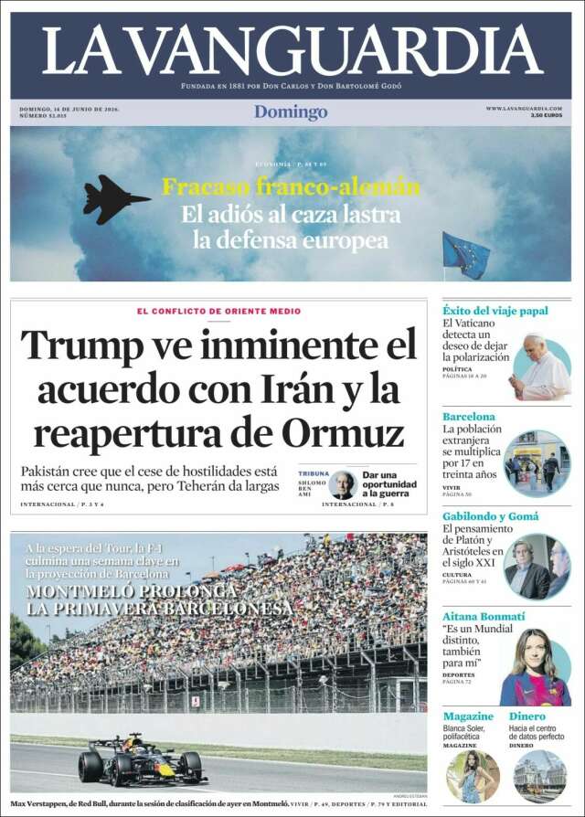 Portada de La Vanguardia