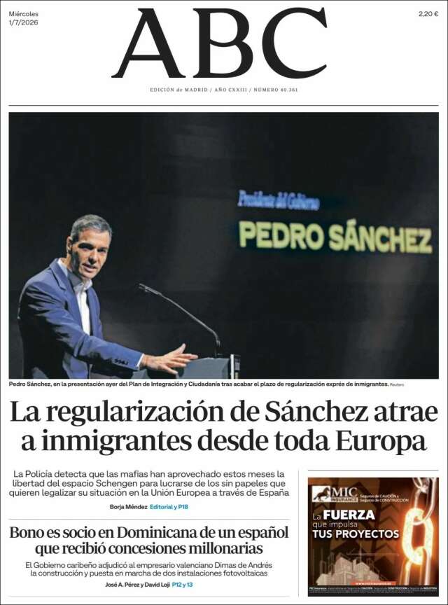 Portada de ABC