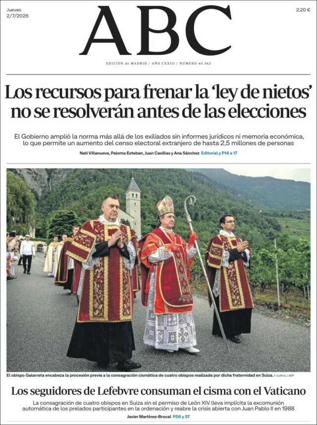 Portada de ABC