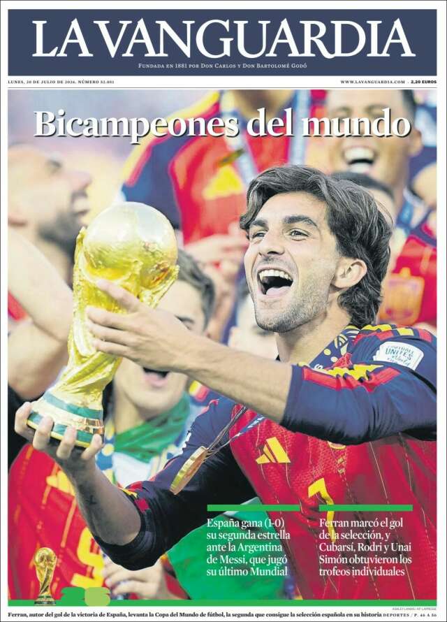 Portada de La Vanguardia