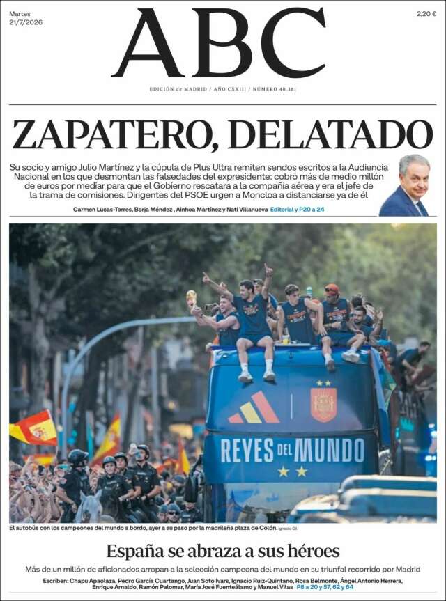 Portada de ABC
