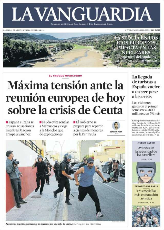 Portada de La Vanguardia