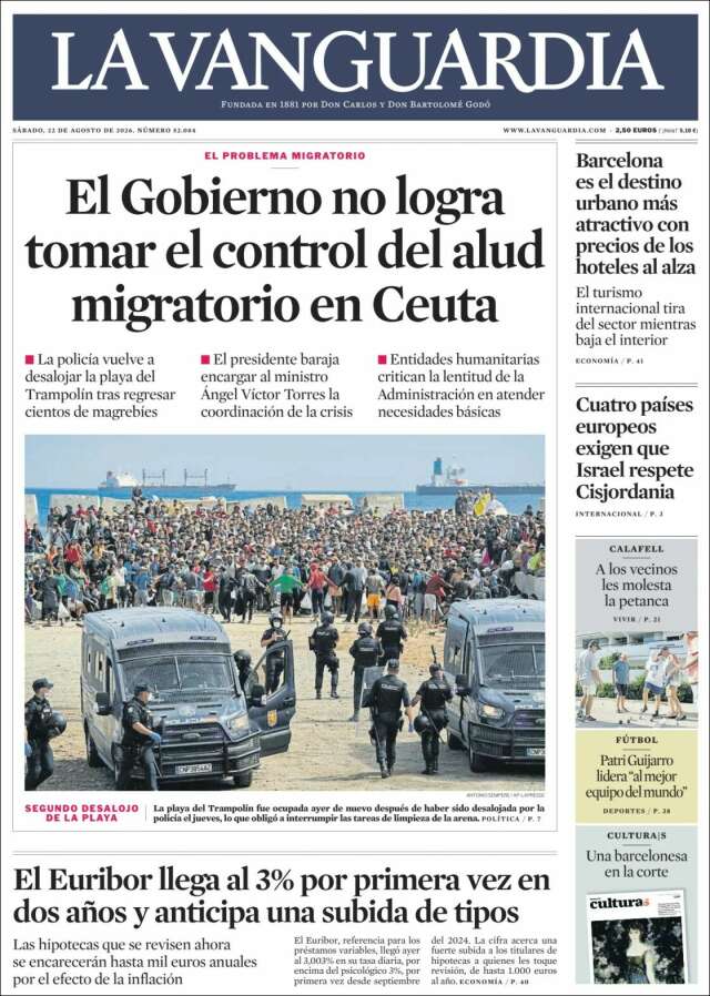 Portada de La Vanguardia