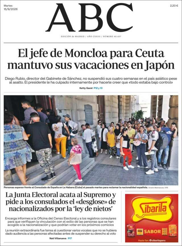 Portada de ABC