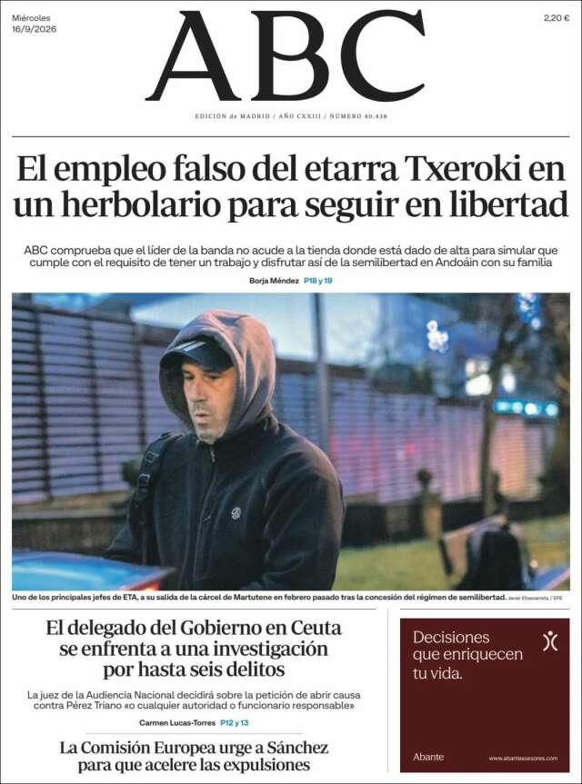 Portada de ABC