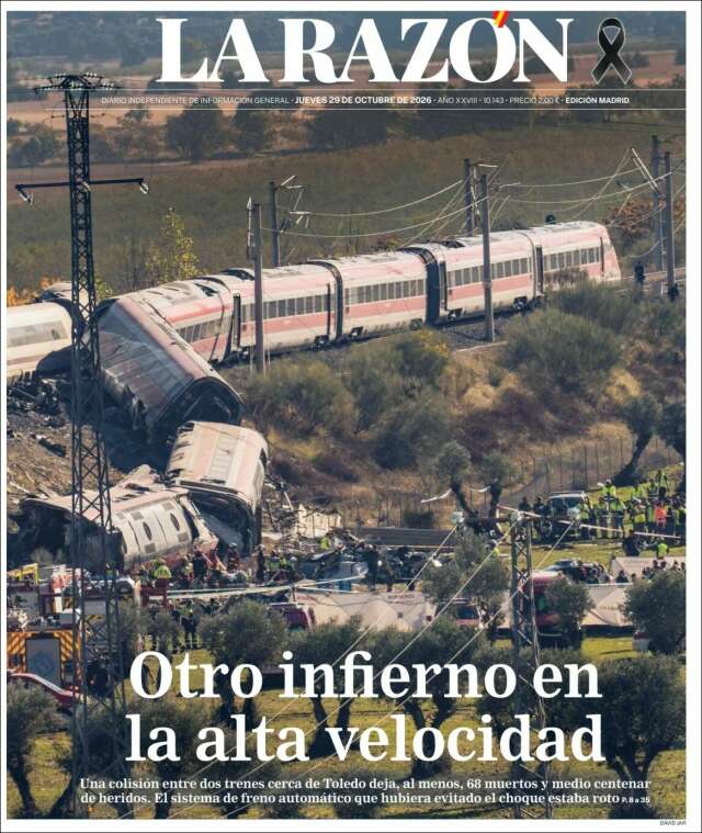 Portada de La Razón